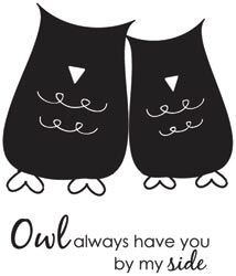 UYS Stempelgummi montiert - Itty Bitty Owl Always