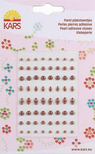 KRS Embellishment - Halbperlen hellbraun