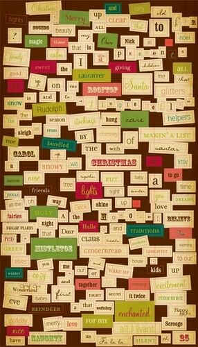 MAM Sticker - Wordfetti Noel