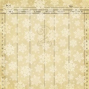 MAM Cardstock - Mistletoe Snowflake Flocked