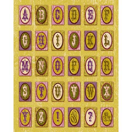 K & Company Sticker - K-ology Verbena Alphabet