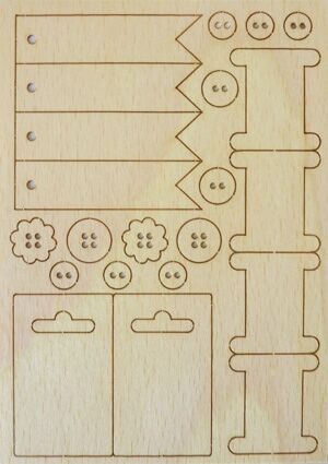 MRD Wood Art - Eline`s Winterhuis Wooden Ornaments