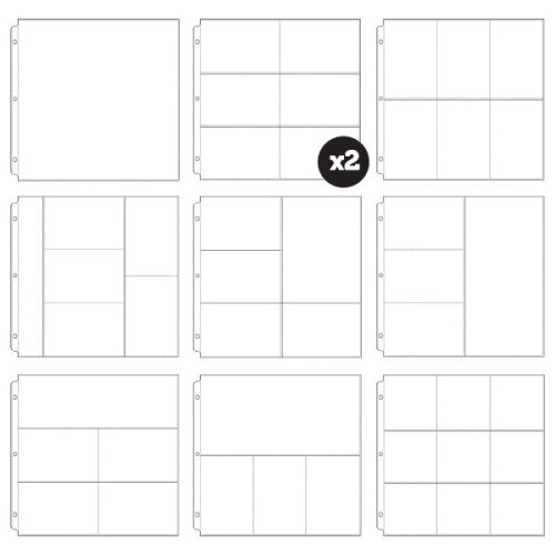 WRM Ring Photo Sleeves/Klarsichthüllen 12"x12" - Ring Albums made easy