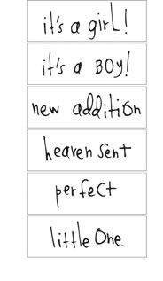 HGR Stempel - Words Baby