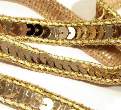 STK Band - Pailettenband Gold