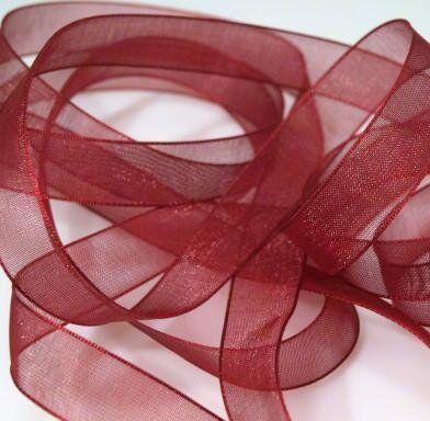 STK Chiffonband - Bordeaux 12 mm