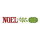 Sizzlits Decorative Strip Die - Phrase Noel with Holly & Frame