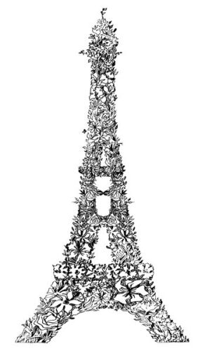 BLD Stempelgummi - Flowering Eiffel