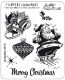 SAY Cling Mounted Stamp Set - Tim Holtz Christmas Memories