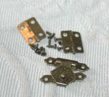 CCH Metal Art - Mini-Verschluß mit Scharnieren & Schrauben