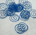 SRH Metal Art - Paper Clips Large Round Blue