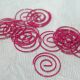SRH Metal Art - Paper Clips Small Round Pink