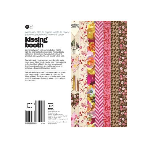BGR Paper Pad 6"x6" - Kissing Booth 