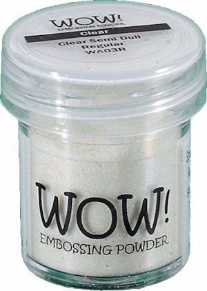 WOW Embossing Powder - Clear Semi Dull Regular