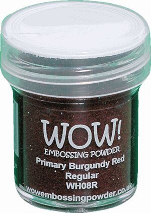 WOW Embossing Powder - Primary Burgundy Red Regular
