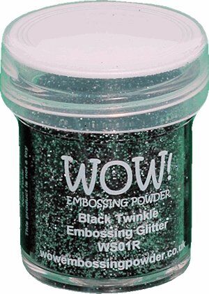 WOW Embossing Powder - Black Twinkle Regular
