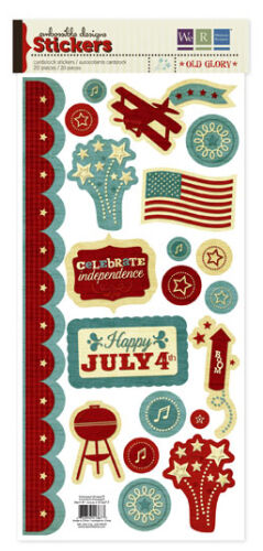 WRM Sticker - Embossed Old Glory