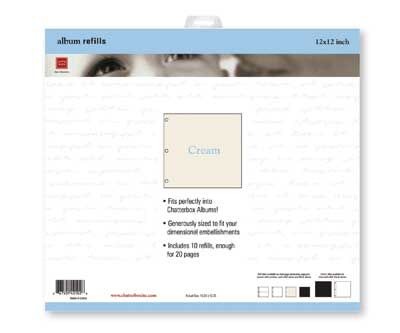 CHA Album Einlegeblätter Creme 30,5 x 30,5 cm (12"x12")