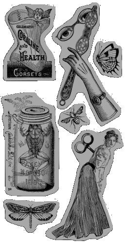 G45 Cling Mounted Stamps - Olde Curiosity Shoppe No. 3