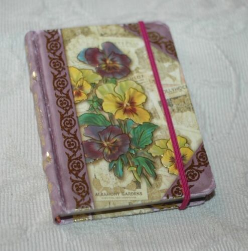 PCS Note Pad Pocket Book - Tiny Pansies