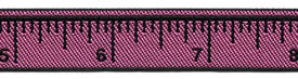 CHTR Ribbon - Twill Ruler Pink/Black