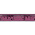 CHTR Ribbon - Twill Ruler Pink/Black