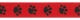 CHTR Ribbon - Grosgrain Paw Print Red/Black
