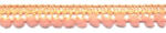 CHTR Ribbon - Mini Ball Fringe Pompom-Band Peach