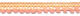 CHTR Ribbon - Mini Ball Fringe Pompom-Band Peach