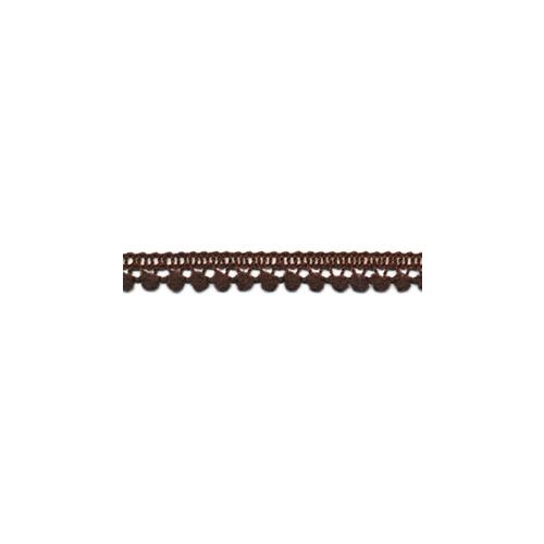 CHTR Ribbon - Mini Ball Fringe Pompom-Band Chocolate