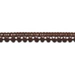 CHTR Ribbon - Mini Ball Fringe Pompom-Band Chocolate