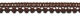 CHTR Ribbon - Mini Ball Fringe Pompom-Band Chocolate