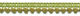 CHTR Ribbon - Mini Ball Fringe Pompom-Band Olive