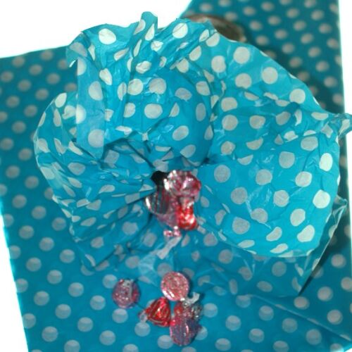 KDD Seidenpapier - Dots Aqua