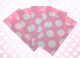 KDD Geschenktüten - 6 Stück  Dots Baby Pink 7.5x13 cm