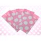 KDD Geschenktüten - 6 Stück  Dots Baby Pink 7.5x13 cm