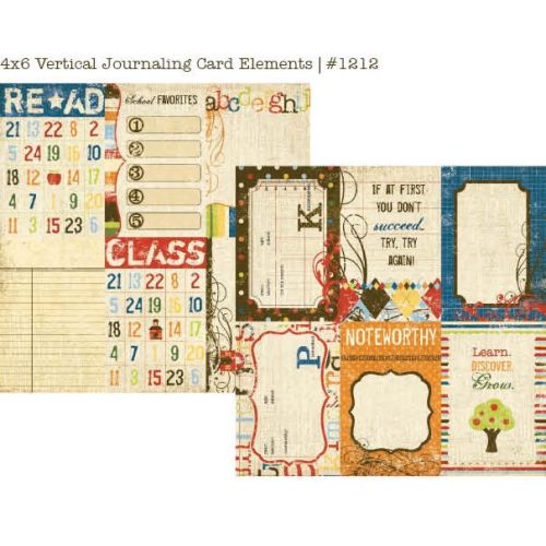 SST Cardstock - Elementary Vertical Journaling Card Elements