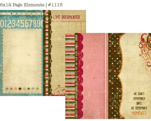 SST Cardstock - Life Documented Page Elements