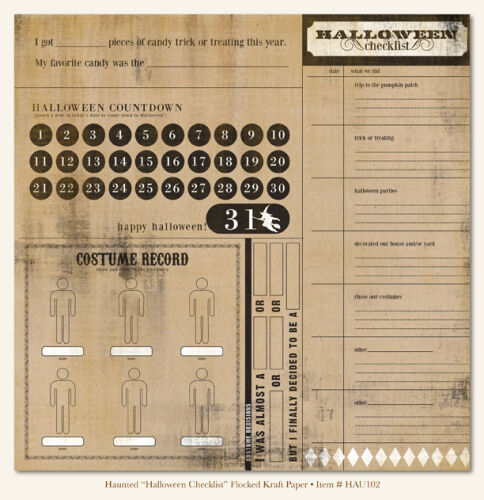 MYM Cardstock - Haunted Halloween Checklist