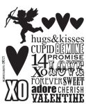 SAY Cling Mounted Stamp Set - Tim Holtz Valentine...