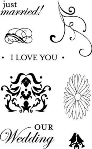 MAM Clear Stamps - Mini Images Wedding