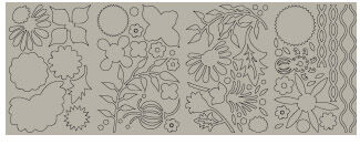 BGR Chipboard Sticker - Infuse undressed Shapes