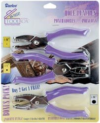 DRC Lochzangen-Set - 1/16", 1/8" und 5/16" round Hand Punch