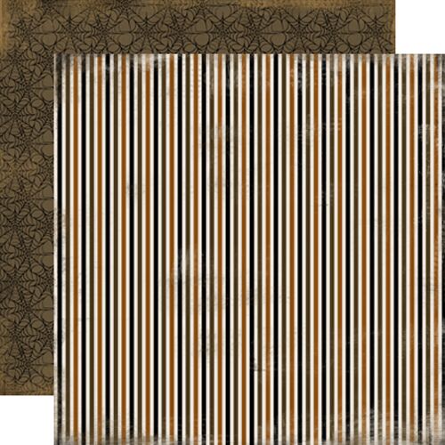 CTB Cardstock - All Hallows Eve Scary Stripe