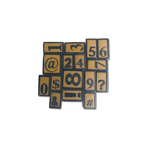 BCI Wood Art - Letterpress Blocks Numbers