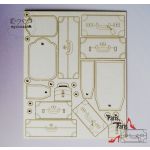 WYC Chipboard-Shapes - Paris Koffer L
