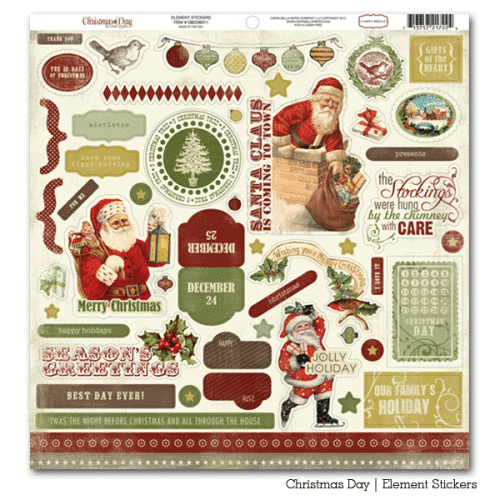 CTB Sticker 12x12" - Christmas Day Element Sticker