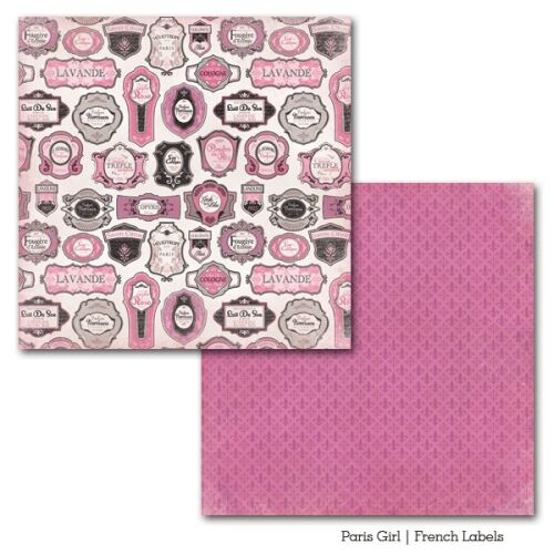 CTB Cardstock - Paris Girl French Labels