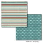 CTB Cardstock - Winter Fun Winter Stripe