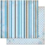 BOB Cardstock - Powder Mountain Stripe